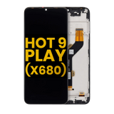 LCD Assembly With Frame For Infinix Hot 9 Play (X680) (Refurbished) (All Colors)
