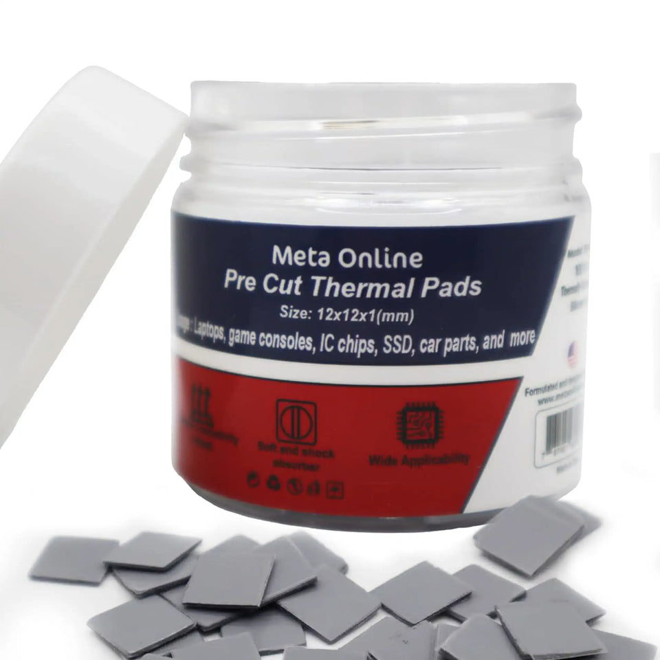 Replacement Pre-Cut Thermal Pads for SSD RAM IC (12 x 12 x 1 mm)