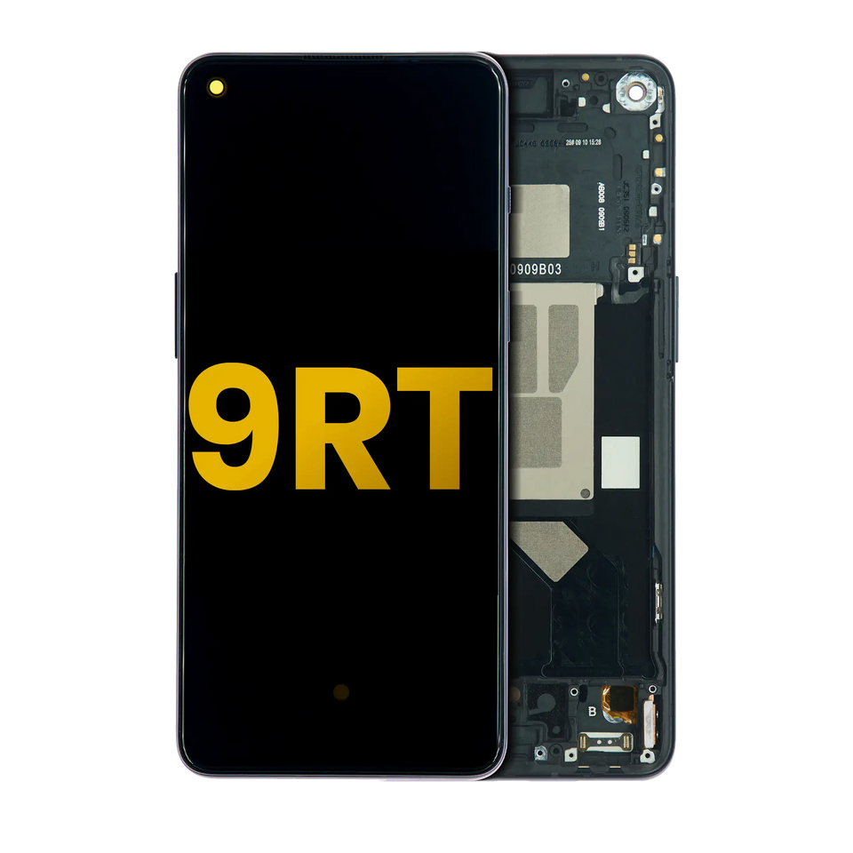 Replacement OLED Assembly With Frame Compatible For OnePlus 9RT 5G (Refurbished) - Hacker Black
